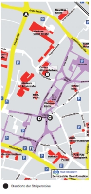 Stadtkarte der Stolpersteine, Nr. 1